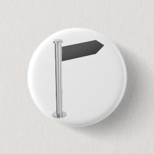 Badge Rond 2,50 Cm Panneau fléché direction vide
