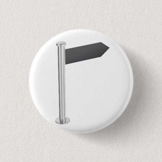 Badge Rond 2,50 Cm Panneau fléché direction vide (Devant)