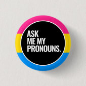 Badge Rond 2,50 Cm Pansexual Pride (Devant)