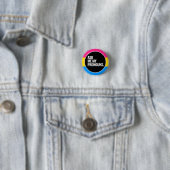 Badge Rond 2,50 Cm Pansexual Pride (En situation)
