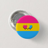 Badge Rond 2,50 Cm Pansexuality flag button (Devant & derrière)