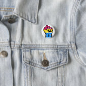 BADGE ROND 2,50 CM PANSEXUALS RÉSISTENT ET SYMBOLE - RÉSISTANCE DE (En situation)