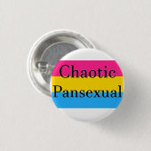 Badge Rond 2,50 Cm Pansexuel chaotique (Devant & derrière)