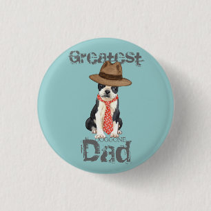 Badge Rond 2,50 Cm Papa Boston