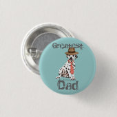 Badge Rond 2,50 Cm Papa dalmate (Devant & derrière)