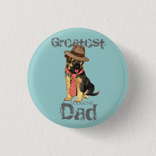 Badge Rond 2,50 Cm Papa GSD (Devant)