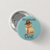 Badge Rond 2,50 Cm Papa Pomeranien (Devant & derrière)