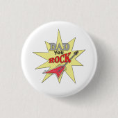Badge Rond 2,50 Cm Papa, Rock (Devant)