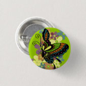 Badge Rond 2,50 Cm Papillon (Devant & derrière)