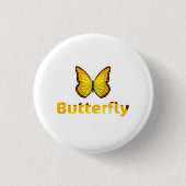 Badge Rond 2,50 Cm Papillon (Devant)