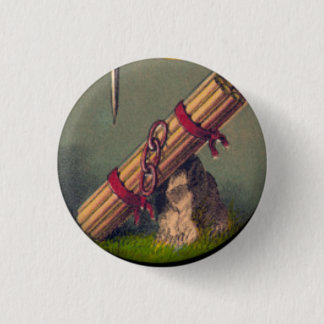 Badge Rond 2,50 Cm Paquet de bâtons et de trois liens bouton de 1