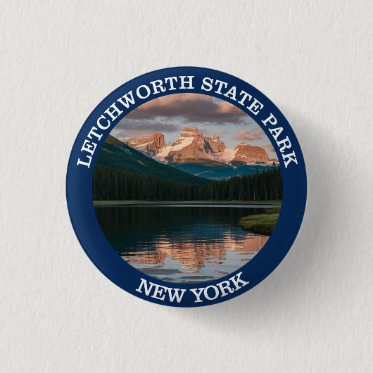 Badge Rond 2,50 Cm Parc d'état de Letchworth (Devant)