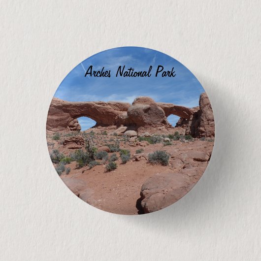 Badge Rond 2,50 Cm Parc national des Arches (Devant)