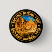Badge Rond 2,50 Cm Parc national des Badlands (Devant)
