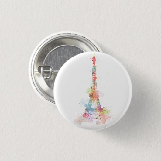 Badge Rond 2,50 Cm Paris (Devant & derrière)