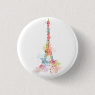 Badge Rond 2,50 Cm Paris