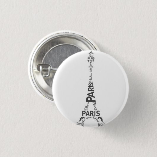 Badge Rond 2,50 Cm Paris (Devant & derrière)