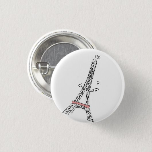 Badge Rond 2,50 Cm Paris (Devant & derrière)
