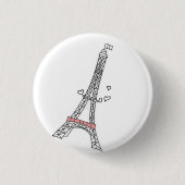 Badge Rond 2,50 Cm Paris (Devant)