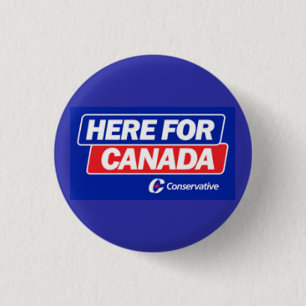 Badge Rond 2,50 Cm Parti conservateur - ici pour le Canada