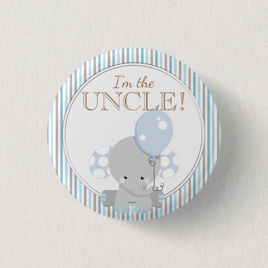 Badge Rond 2,50 Cm Partie de baby shower faite sur commande je suis (Devant)