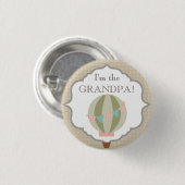 Badge Rond 2,50 Cm Partie de baby shower faite sur commande je suis (Devant & derrière)