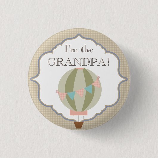 Badge Rond 2,50 Cm Partie de baby shower faite sur commande je suis (Devant)