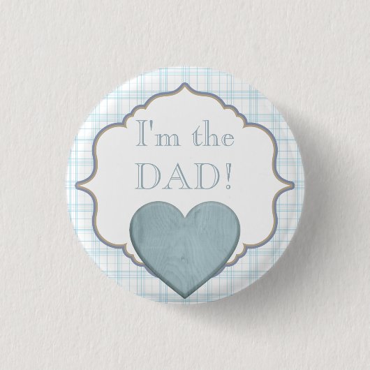 Badge Rond 2,50 Cm Partie de baby shower faite sur commande je suis (Devant)