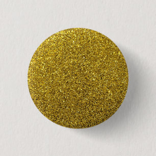 Badge Rond 2,50 Cm Parties scintillant Gold Sparkle