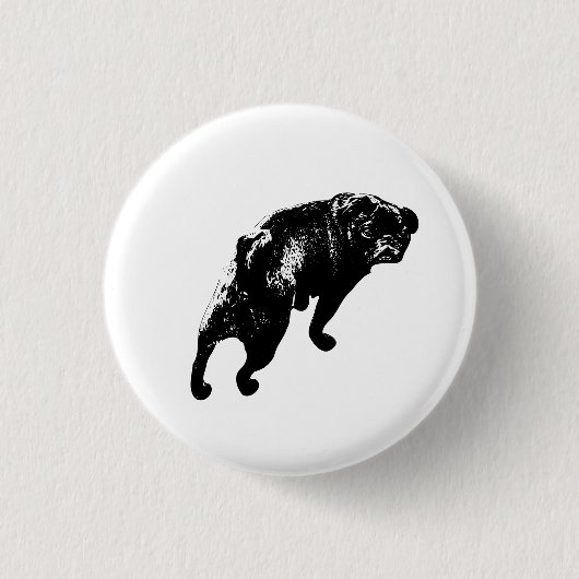 Badge Rond 2,50 Cm Pas assuré, sourire alerte (Devant)