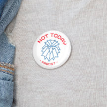Pas aujourd'hui, fasciste - Bold Eagle Button