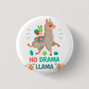 Badge Rond 2,50 Cm Pas de lama dramatique