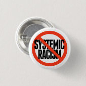 Badge Rond 2,50 Cm Pas de racisme systémique (Devant & derrière)