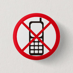 Badge Rond 2,50 Cm Pas de téléphones portables !