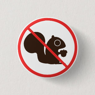 Badge Rond 2,50 Cm Pas d'écureuils