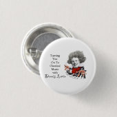 Badge Rond 2,50 Cm Passer À La Musique Classique (Devant & derrière)