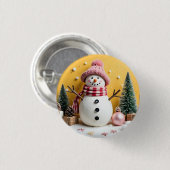 Badge Rond 2,50 Cm Pastel Christmas - Button (Devant & derrière)
