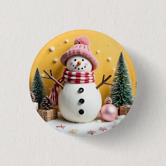 Badge Rond 2,50 Cm Pastel Christmas - Button (Devant)