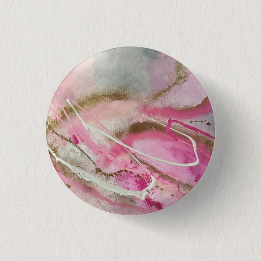 Badge Rond 2,50 Cm Pastel pink Abstract Art on Canvass (Devant)