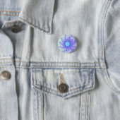 Badge Rond 2,50 Cm Pastel Sky Sunburst (En situation)