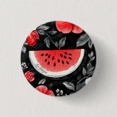 Badge Rond 2,50 Cm Pastèque Palestine libre (Devant)