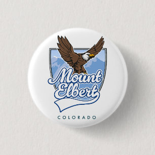 Badge Rond 2,50 Cm Patch de voyage Mont Elbert
