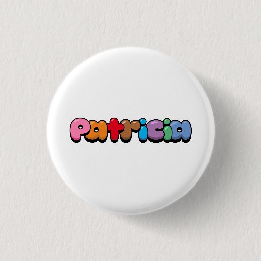 Badge Rond 2,50 Cm Patricia (Devant)