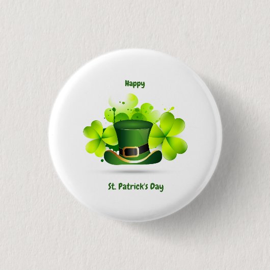 Badge Rond 2,50 Cm Patrick's Day Classic (Devant)