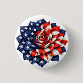 Badge Rond 2,50 Cm Patriotic Flag Floral Illustration (Devant)