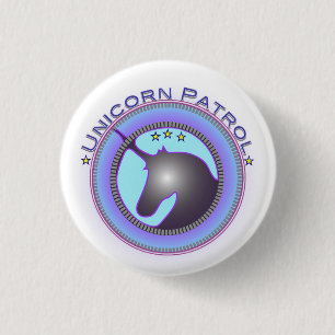 Badge Rond 2,50 Cm patrouille de licorne