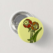Badge Rond 2,50 Cm Pavots (Devant & derrière)