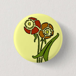 Badge Rond 2,50 Cm Pavots