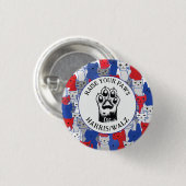 Badge Rond 2,50 Cm Paw de chat pour Harris/Walz Design (Devant & derrière)