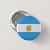 Badge Rond 2,50 Cm pays argentine (Devant & derrière)